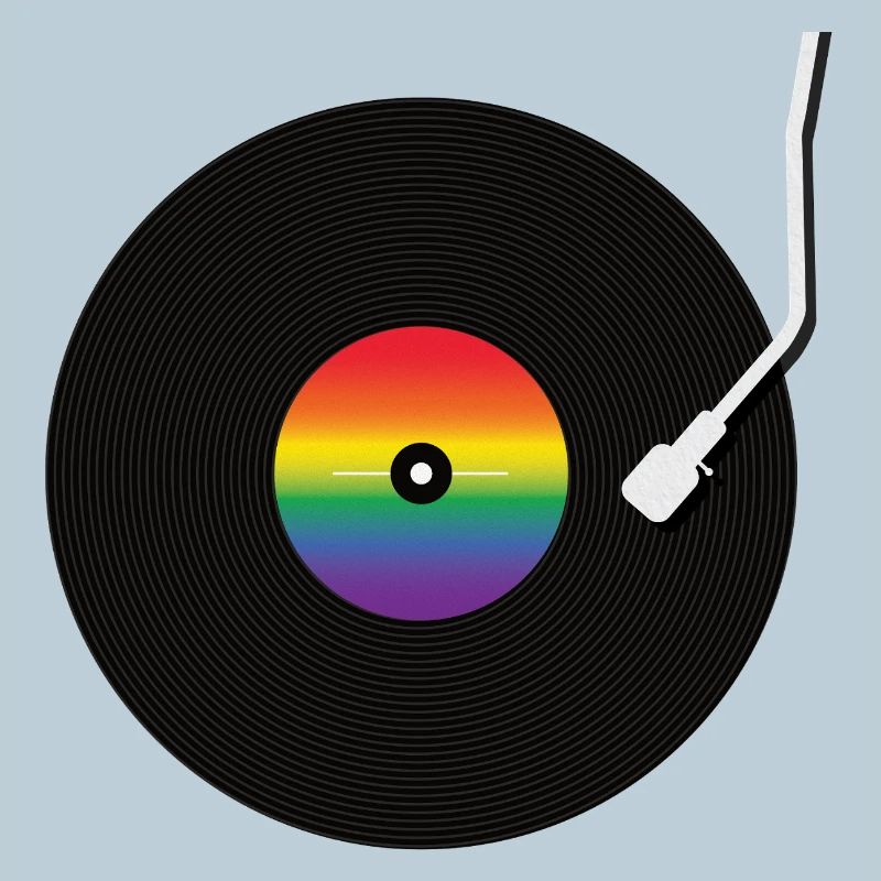 Regenbogen Schallplatte