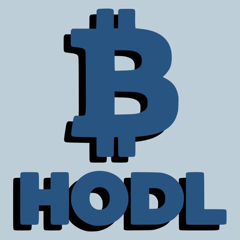 Bitcoin HODL Logo, Lettrage Crypto