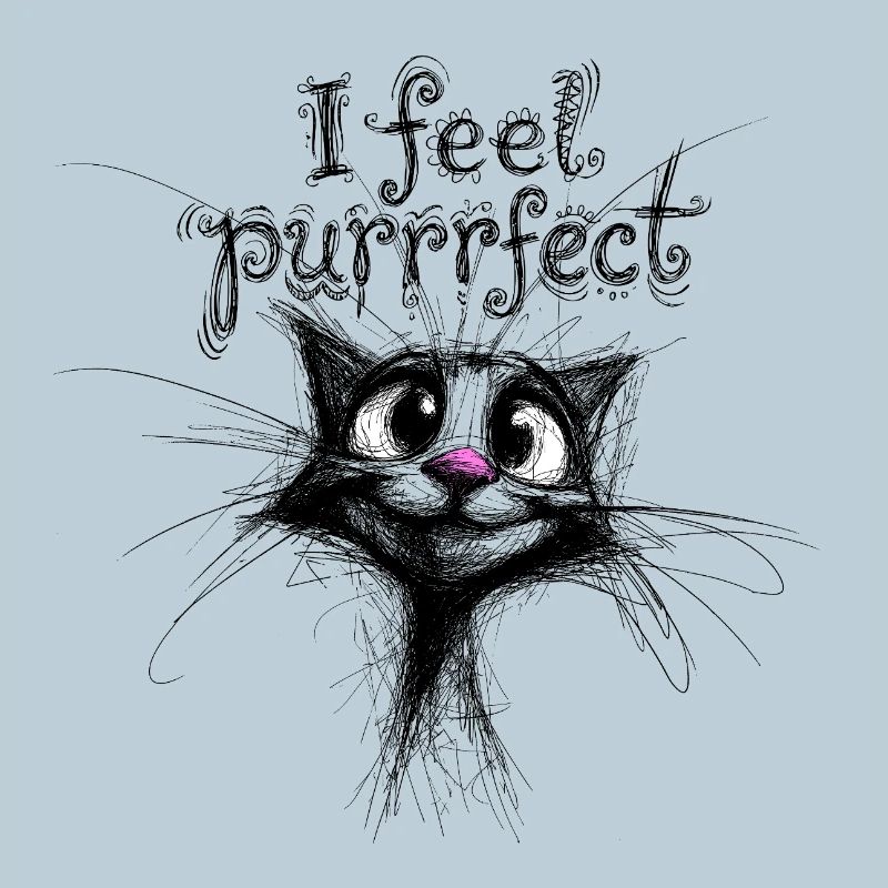 I feel purrrfect – süße Katze