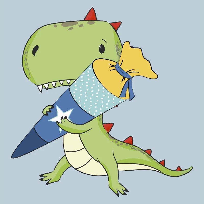 Dino mit Schultüte