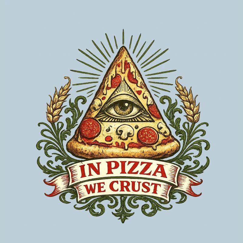 Pizza Pyramid Eye Crust Motto