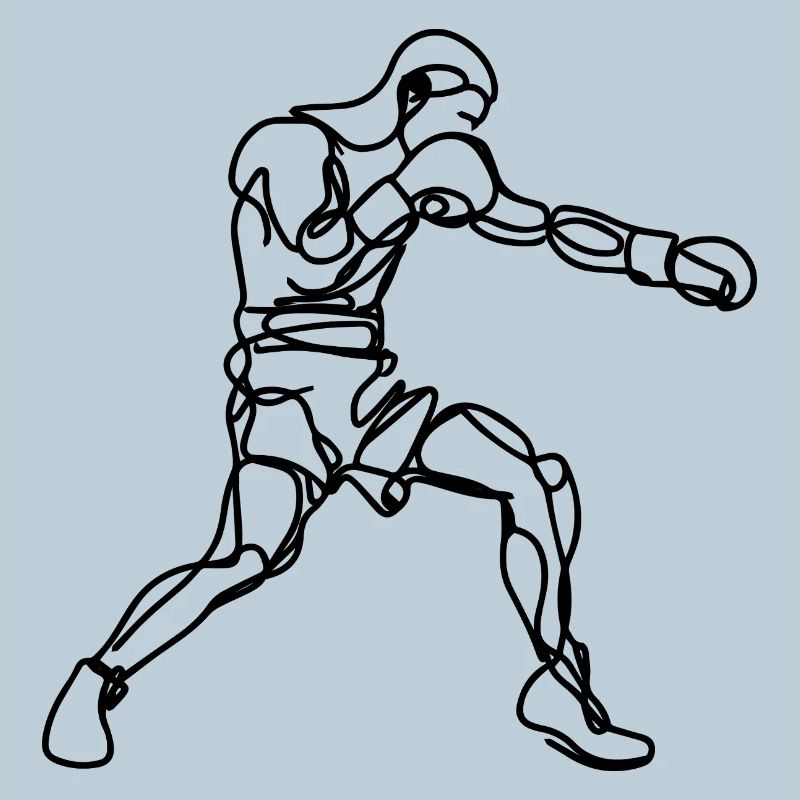 Graphismes de boxe