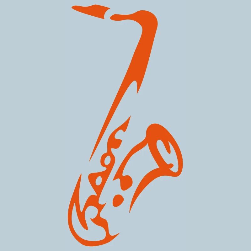 Saxy - Expressive Saxophon Silhouette Design