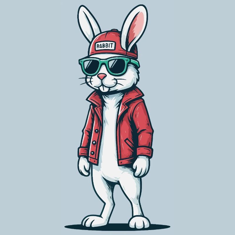 Cool street style rabbit