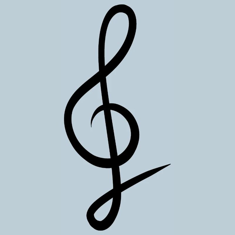 Handgezeichneter Clef