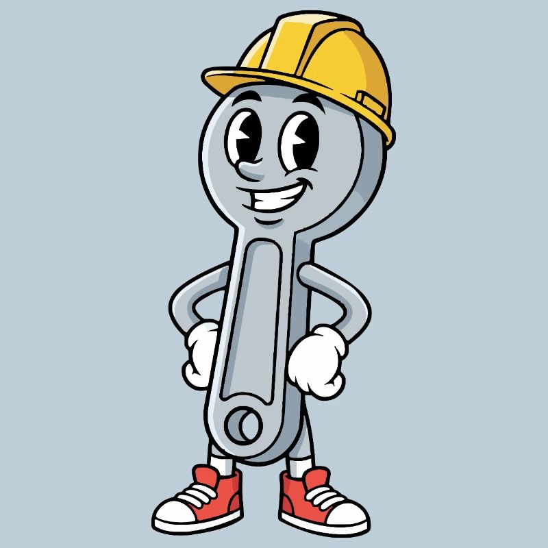 Technician Cartoon Wrench Humor Mechanic