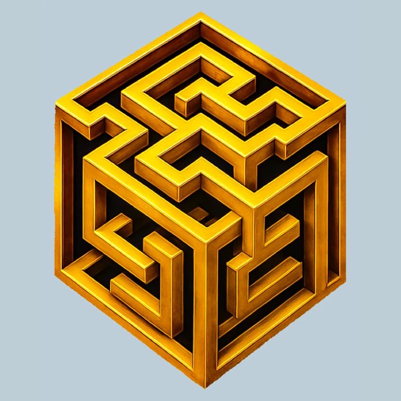 Golden Cube Labyrinth