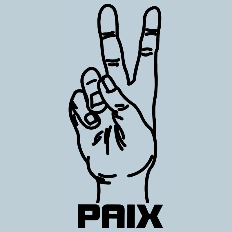 Geste de la main français PAIX