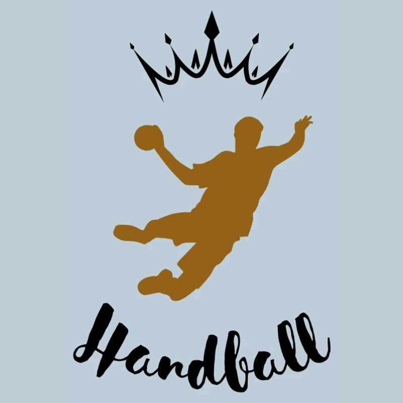 Handballathleten-Silhouette
