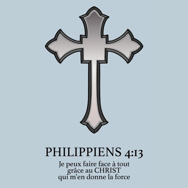 Metallic Gothic Cross on Black