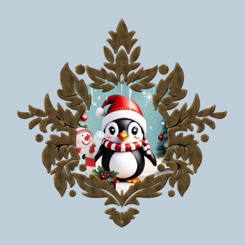 Pingouin drôle mignon