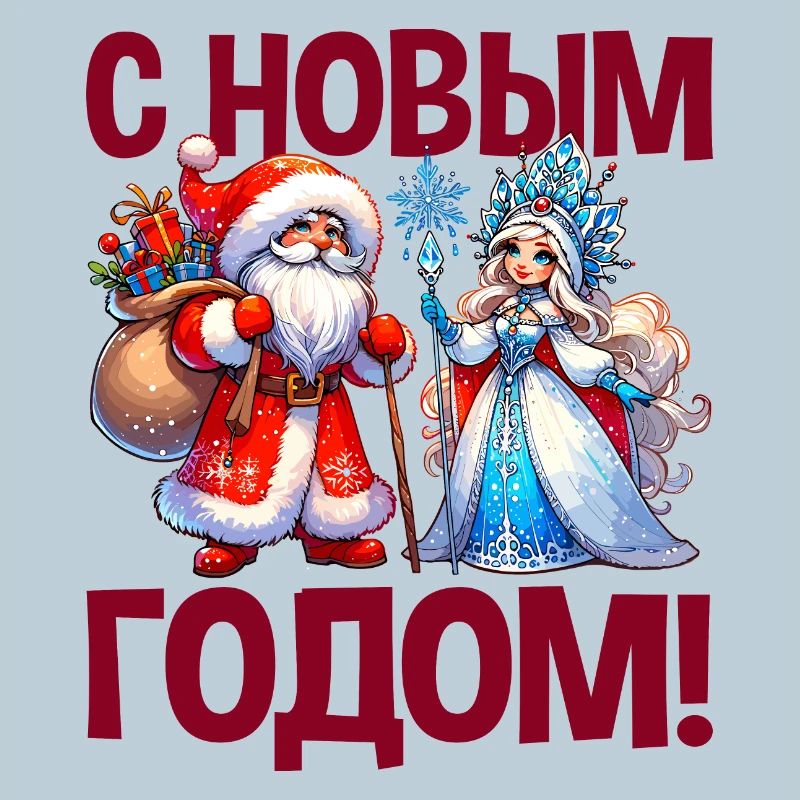 Ded Moroz Snegurotschka russischer Weihnachtsmann