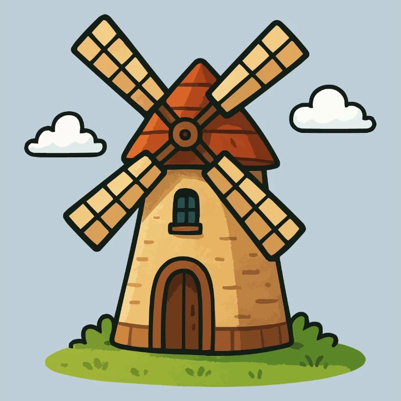 Fairytale windmill