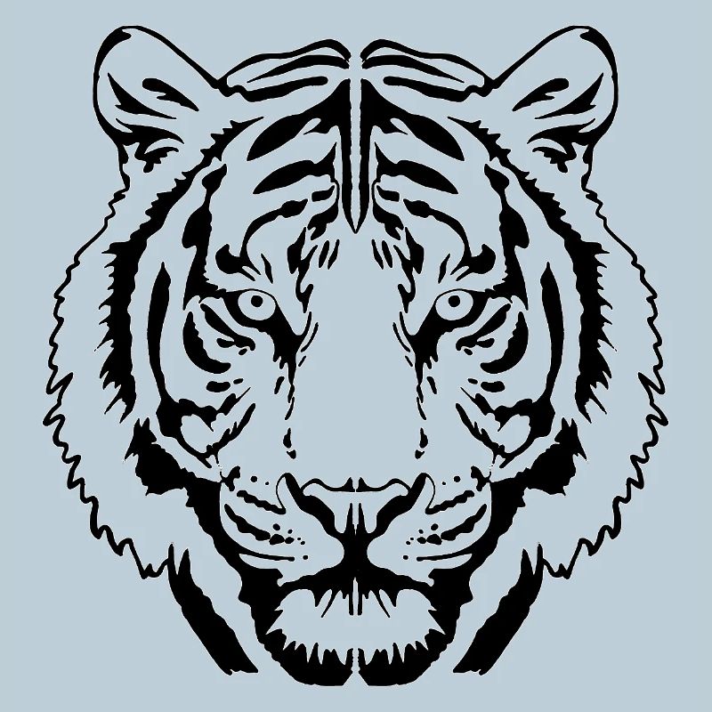 Tiger Linienkunst