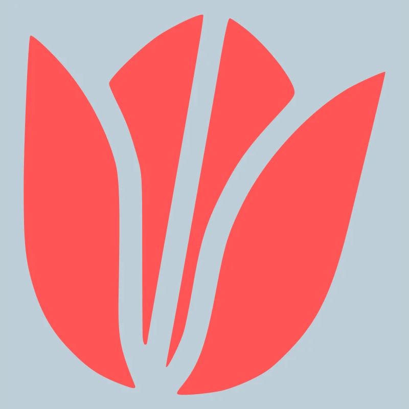 Tulip Blossom Abstract Flat