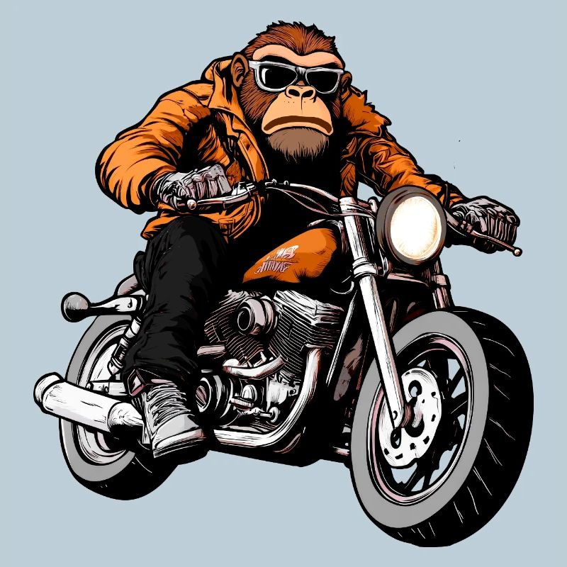 Motorrad Affe