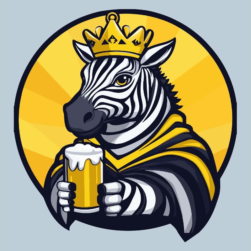 Zebra Bier Lustig