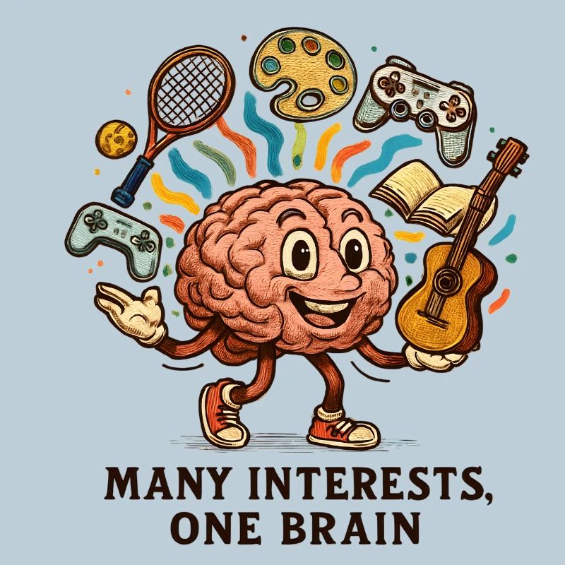 Many interests, one brain