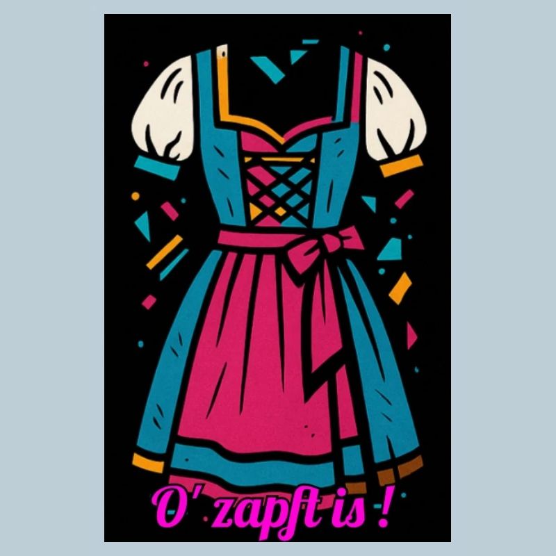 Traditionelles Dirndl mit moderner Farbpalette