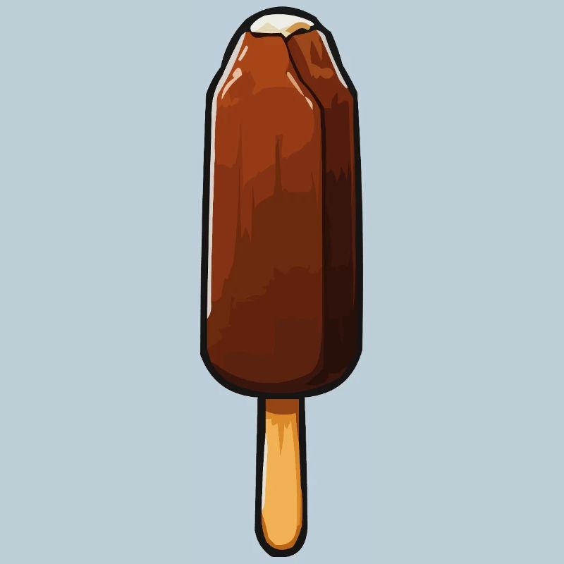 Schokoladen Eis Cartoon