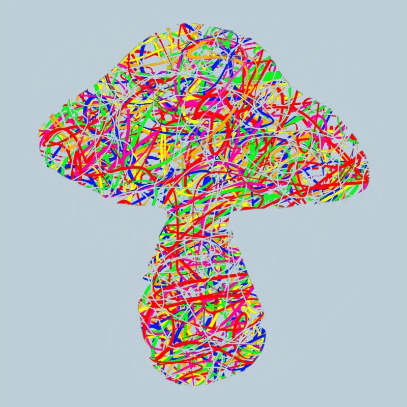 champignon coloré