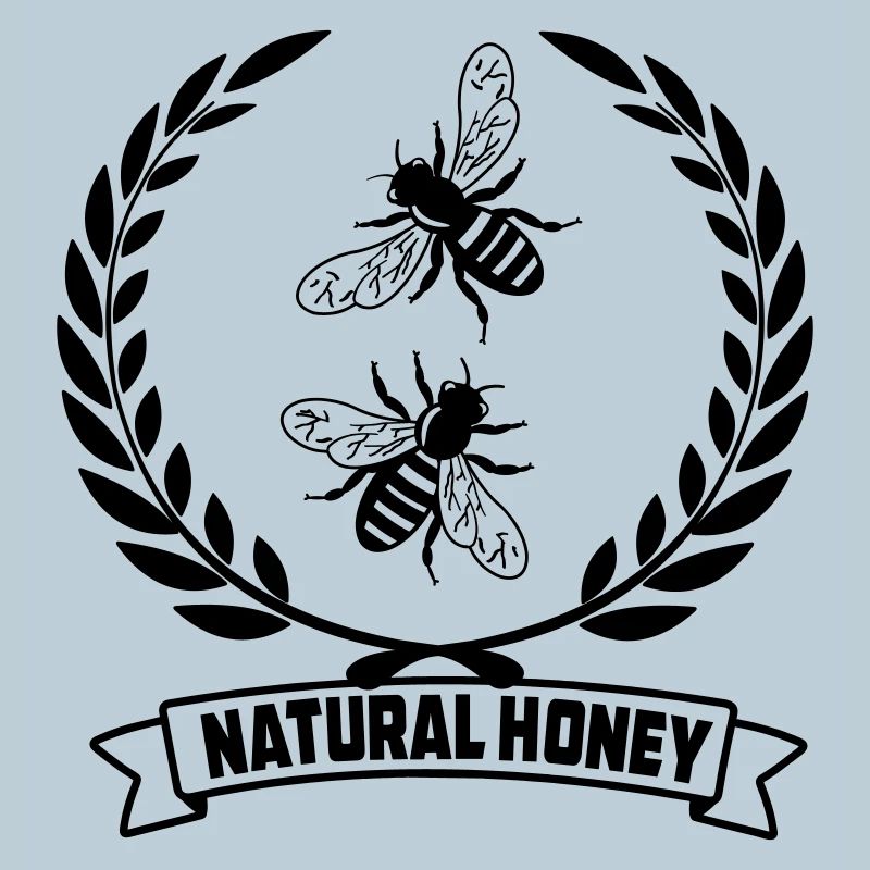 Bienen im Lorbeerkranz