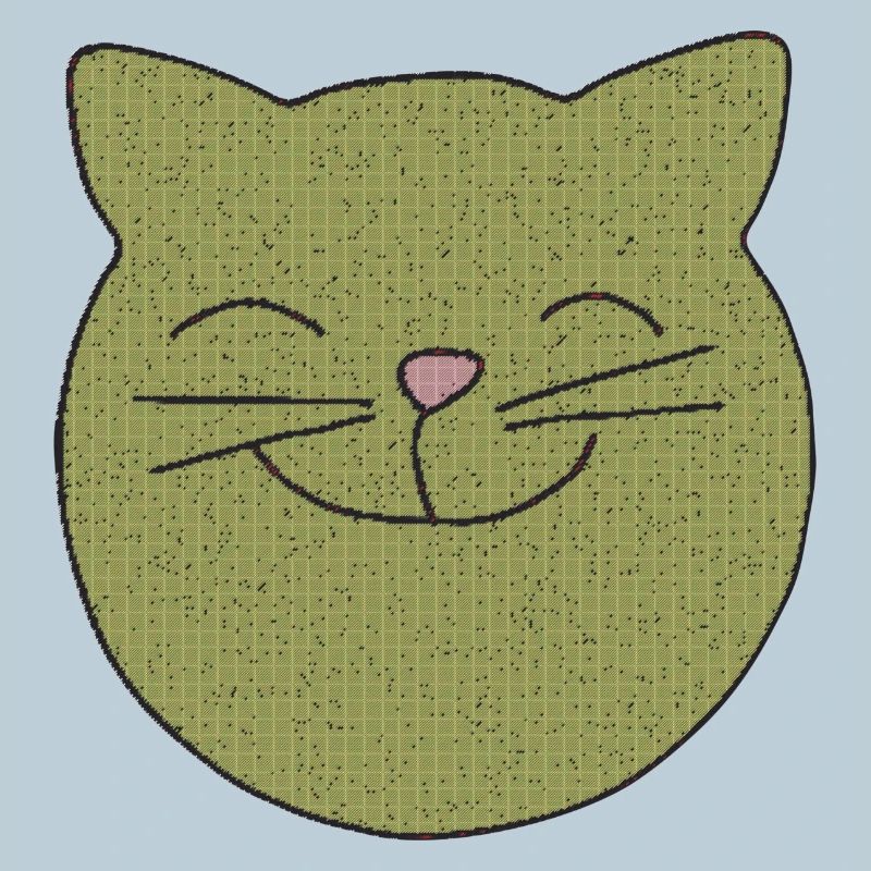 Cat laughs