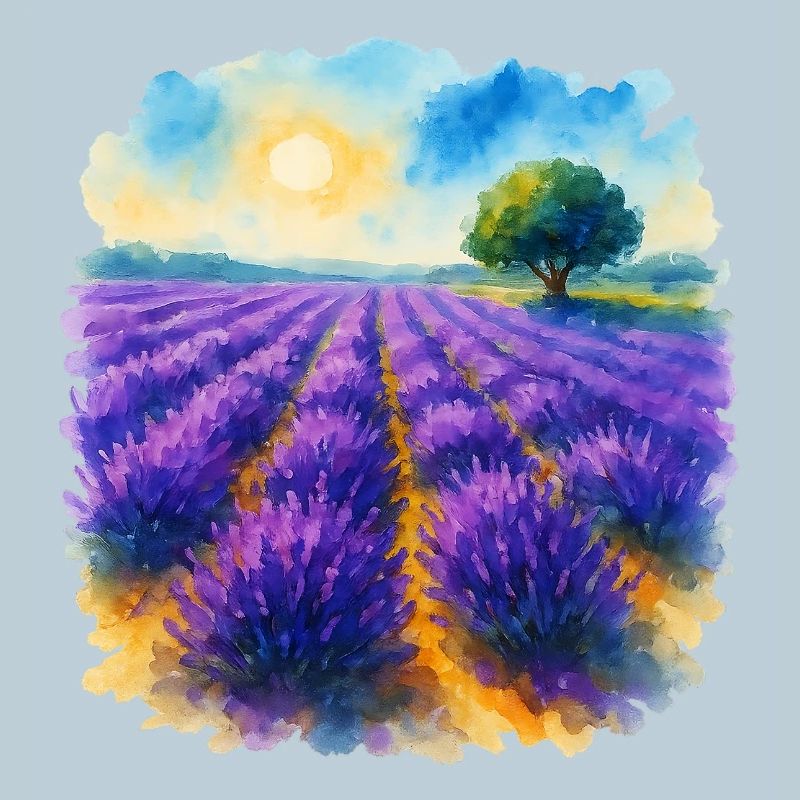 Champ de lavande