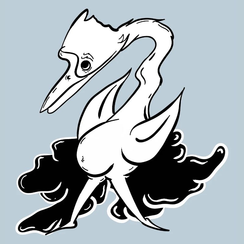 Fantasy Lying Animal with Flight Attributes
