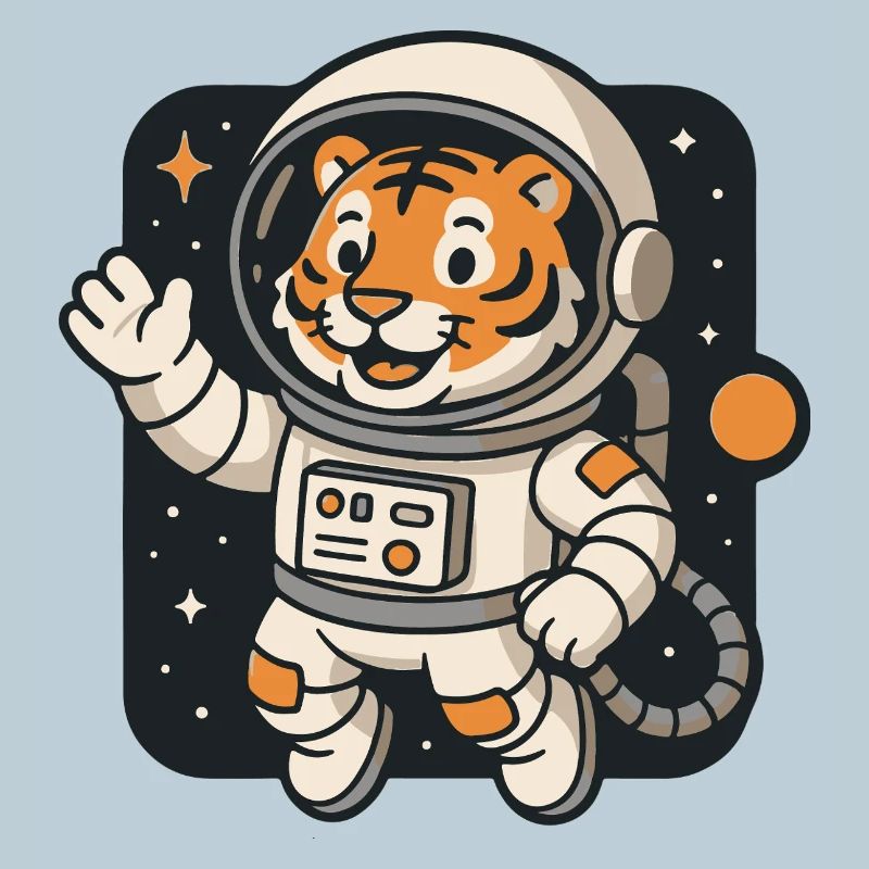 Adventurous Astronaut Tiger