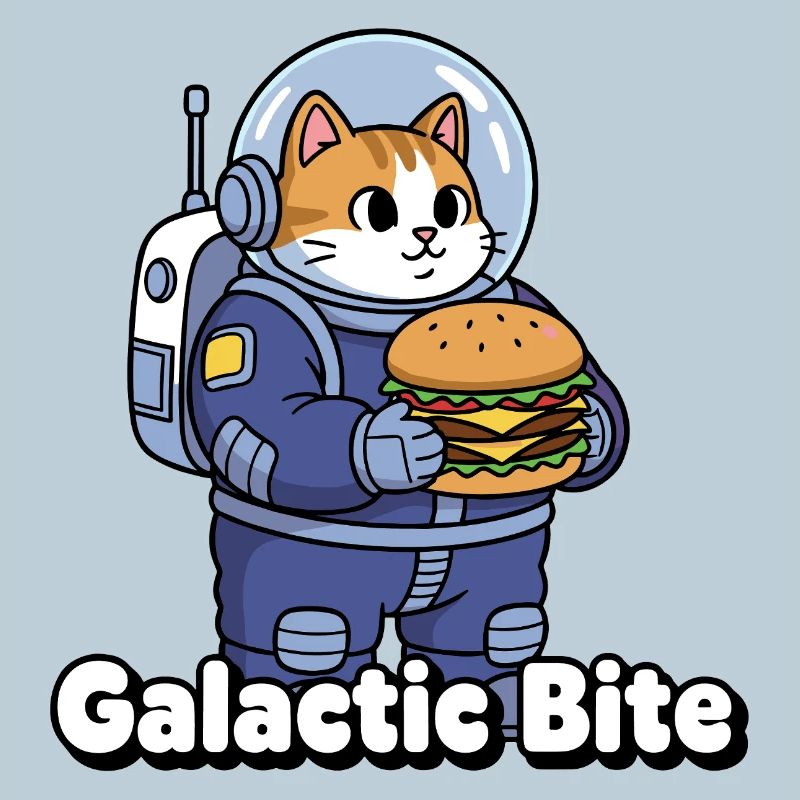 Burger Astronaute Chat Galactique