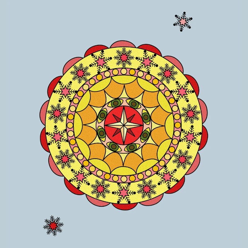 Conception du cercle stellaire du soleil Mandala