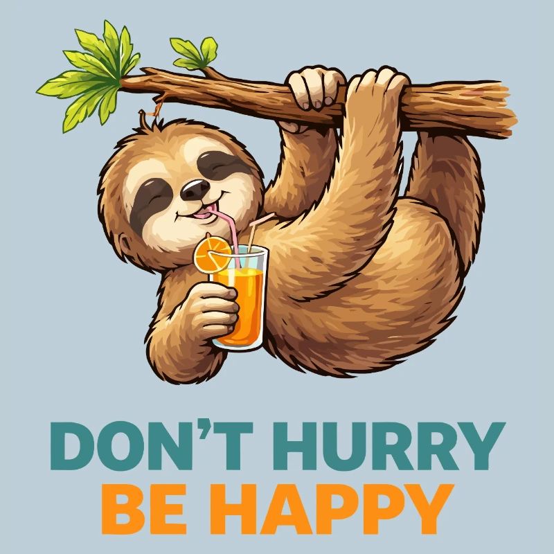 Relaxing Sloth Don’t Hurry