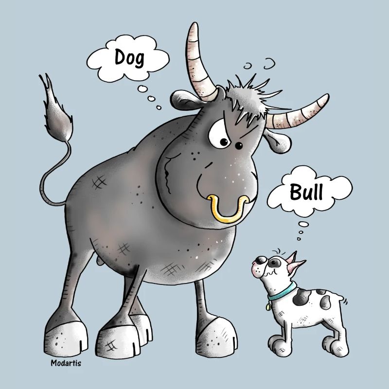 Drôle Bouledogue français bande dessinée - Comique