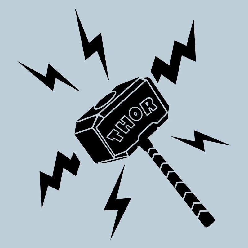 Marteau Thor avec texte THOR