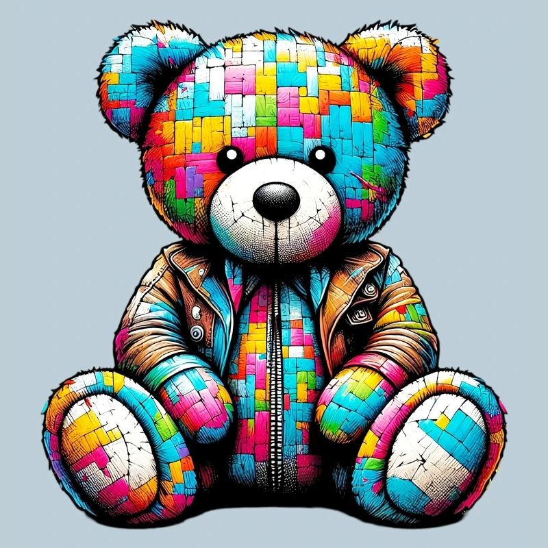Teddybär Teddybär Lederweste