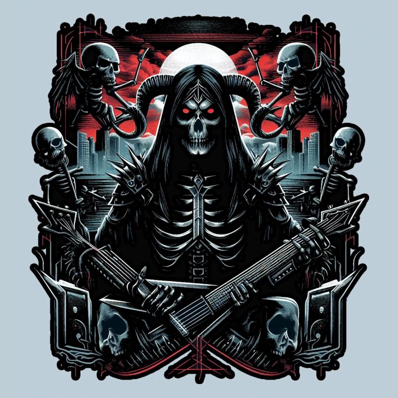 Death with Grim Reaper Guitar