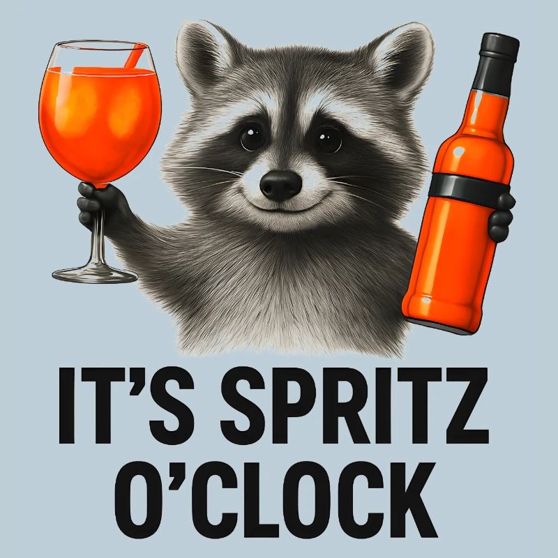 It's Spritz O'Clock Waschbär Party Geschenkidee