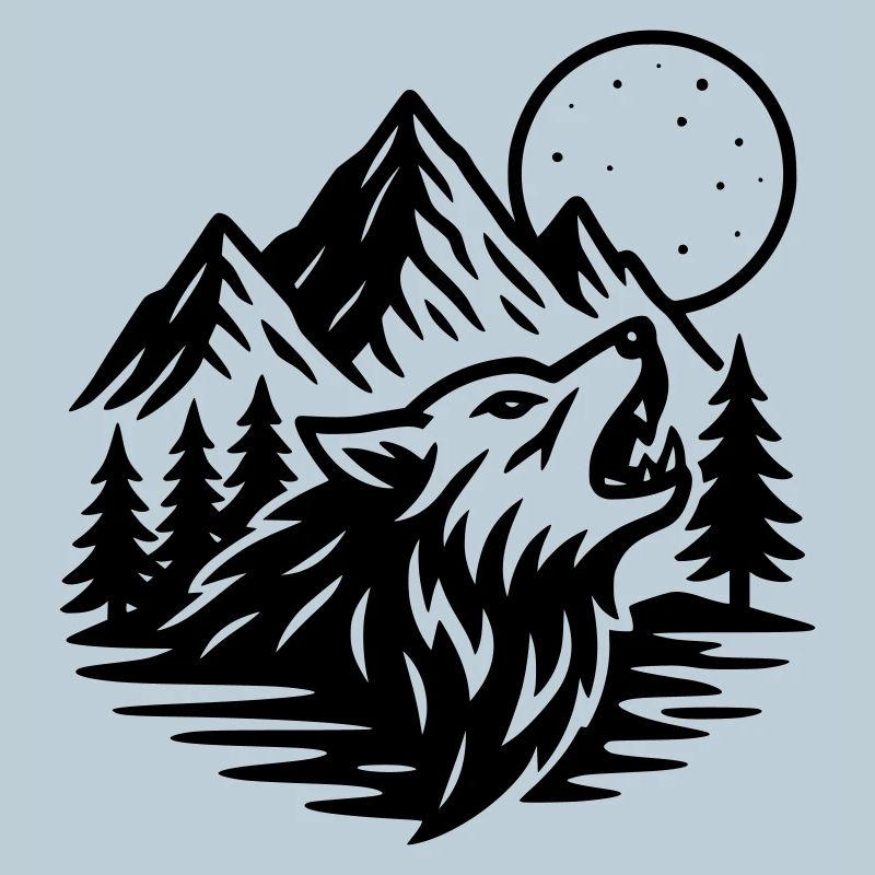 Full Moon Wolf