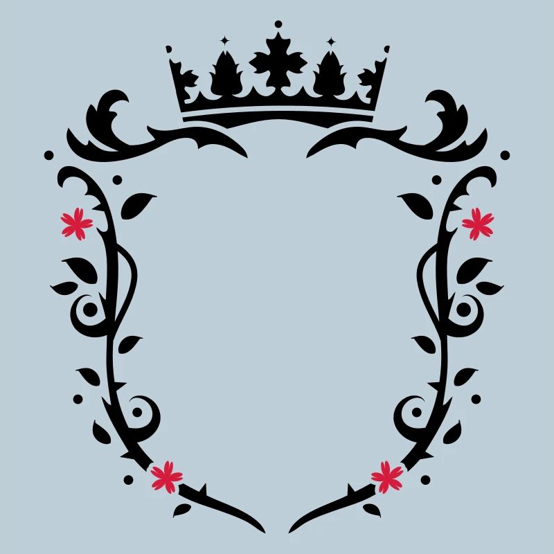 un blason avec une couronne