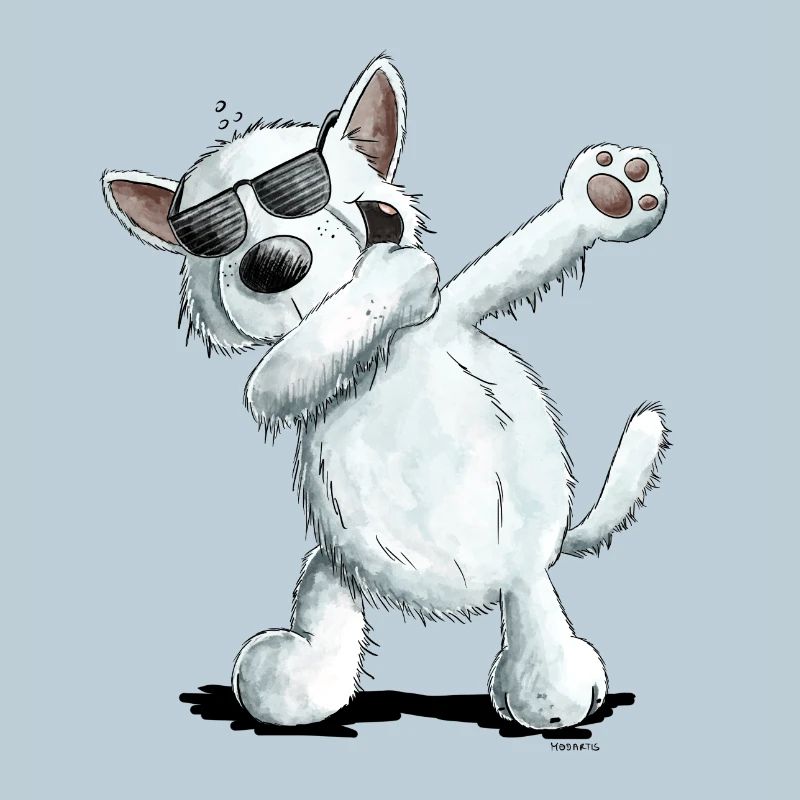 Dab Dance German White Shepherd I Swiss