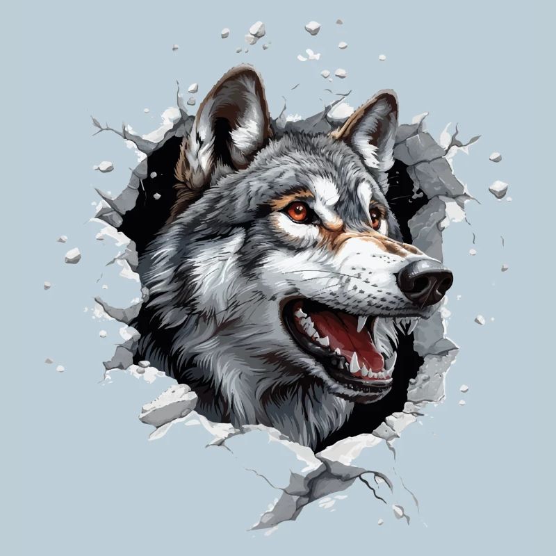 Funny Wolf Dog