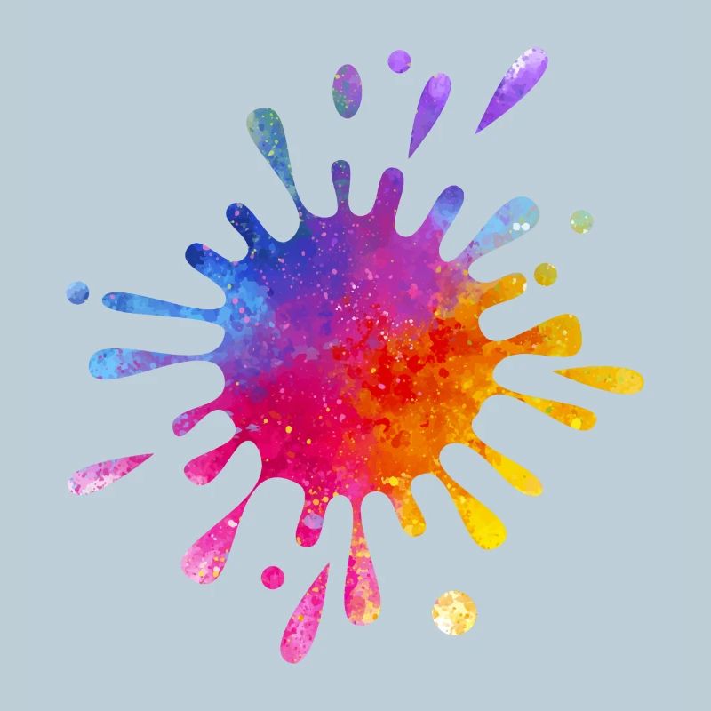 Éclaboussure de couleur colorée - Aquarelle dégradée