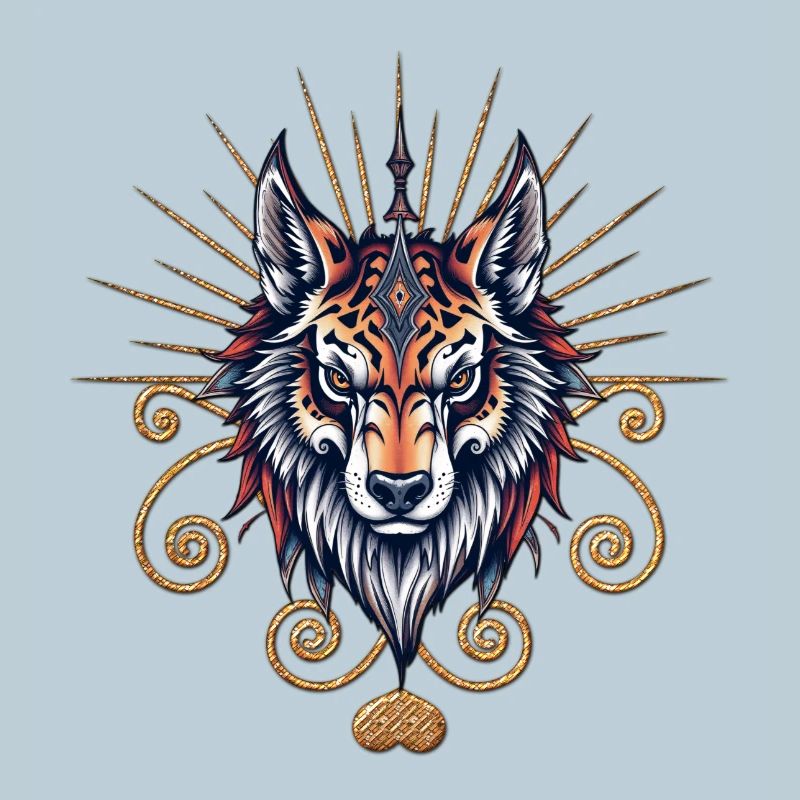 Atemberaubender Wolfskopf