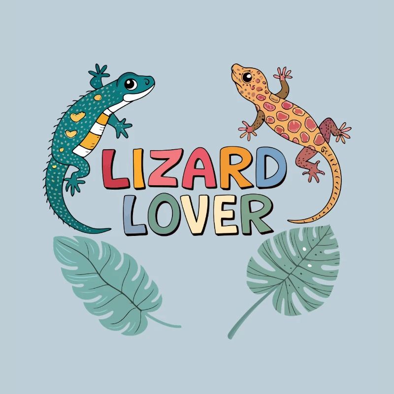 Design Reptiles Lizard Lover Coloré