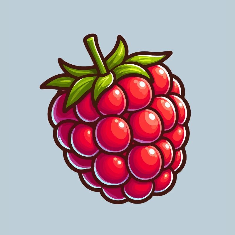 Framboise cartoon éclat