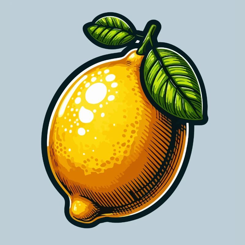 Lemon Pop Cartoon Happy