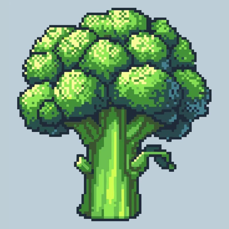Fresh Pixel Broccoli