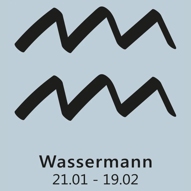 Wassermann Zodiak Sternzeichen Symbol