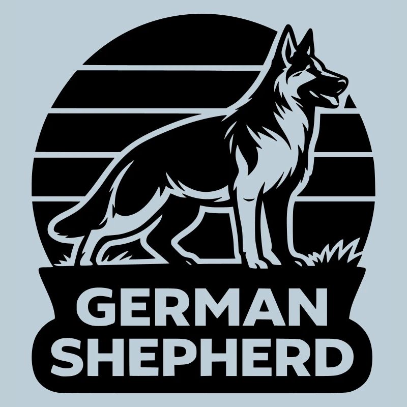 Silhouette du berger allemand